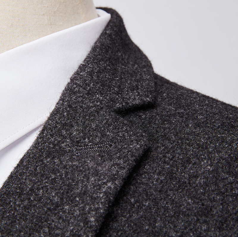 MENS BUSINESS CASUAL SOLID COLOR WOOLEN SUIT SET DRESS XZ103-96006 THREE-PIECE SET--P310