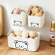 Storage box Storage box Desktop Kitchen salt seasoning jar Plastic storage basket Rectangular punch-free wall hanging rack