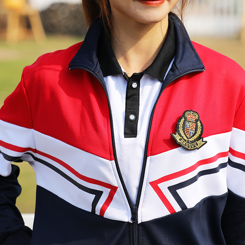 CLASS UNIFORM AUTUMN SUIT JUNIOR HIGH SCHOOL STUDENTS LONG-SLEEVED JACKET ELEMENTARY SCHOOL UNIFORM KOREAN VERSION OF THE OPENING CEREMONY PERFORMANCE CLOTHING OF THE GAMES