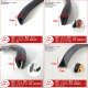 Flat corner edge sealing strip glass round plate iron sheet protection strip edge plate iron sheet anti-collision, shock-proof and aging resistance