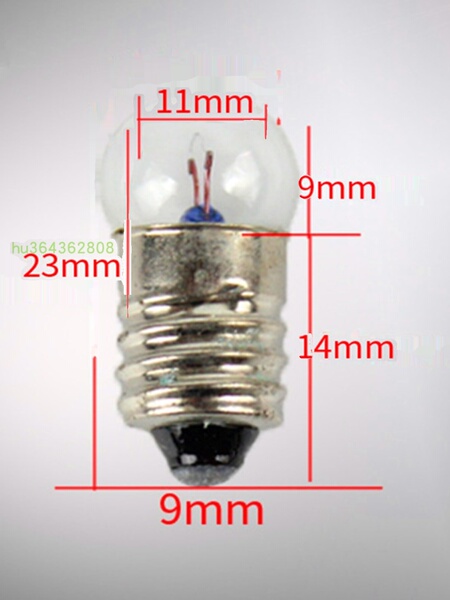 E10小电珠灯泡2.5v3v1.5v3.8v4.8v6v24v螺口老式手电筒物理实验用
