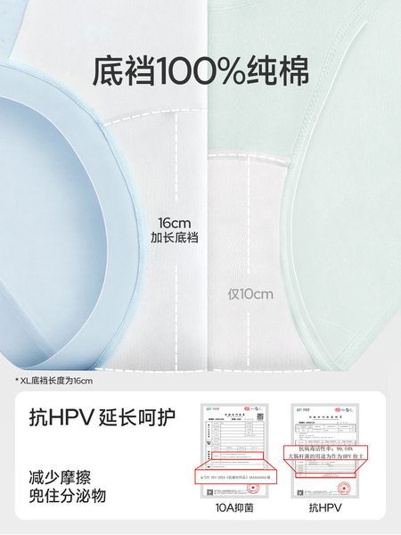 JQ婧麒产后高腰内裤纯棉不磨刀疤加长裆收腹月子期剖腹产专用内裤 — 3