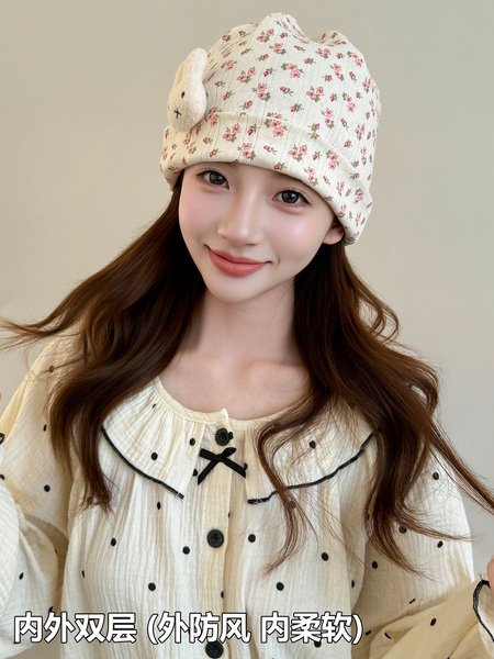 JQ婧麒[透气]月子帽夏薄款纯棉产妇帽防风保暖月子头巾发带孕妇帽 — 4
