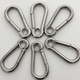 304 stainless steel spring buckle outdoor mountaineering hook safety buckle connection ring chain rope hook