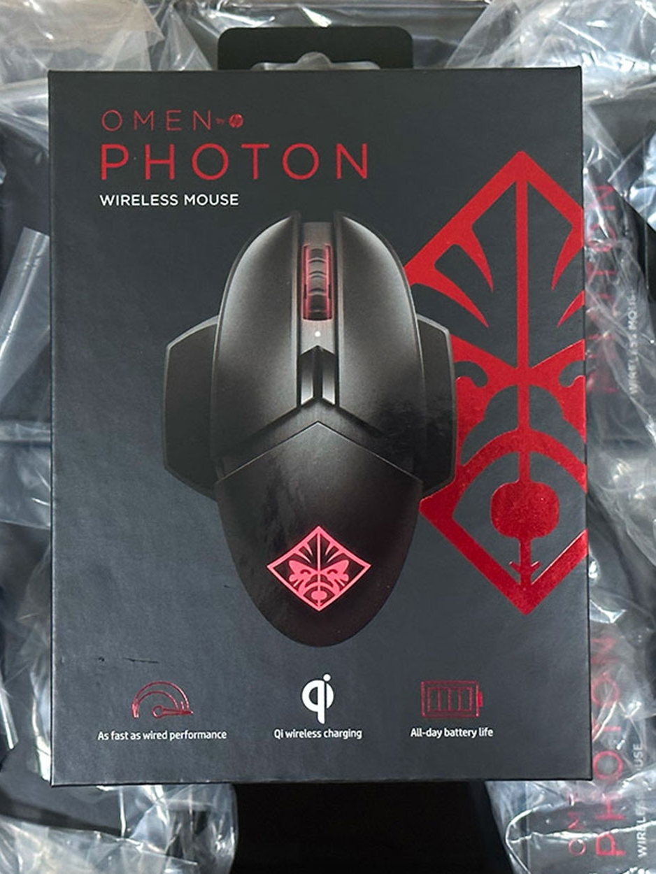 HP SHADOW ELF OMEN PHOTON 프로그래밍 가능 무선 충전 게임 치킨 CF E스포츠 레이저 마우스