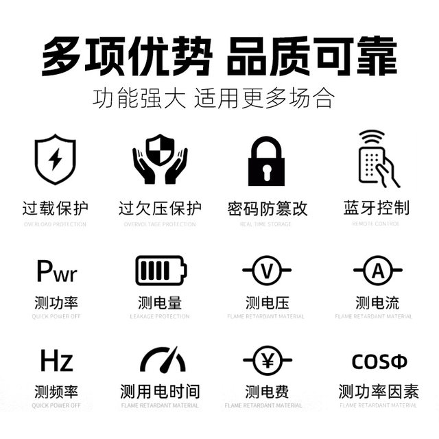 Delixi Electrical Electrical Meter Socket Household Rental House Air Conditioning Water Heater Electricity Bill Calculation High-precision Electric Meter