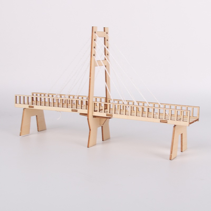 어린이 손으로 조립한 재료 패키지 장난감 초등학생 과학 실험 DIY 기술 소규모 생산 사장교 모델