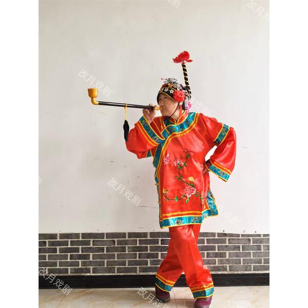 包邮新款高档媒婆衣秧歌服搞笑表演道具丑婆衣中老年服广场舞服