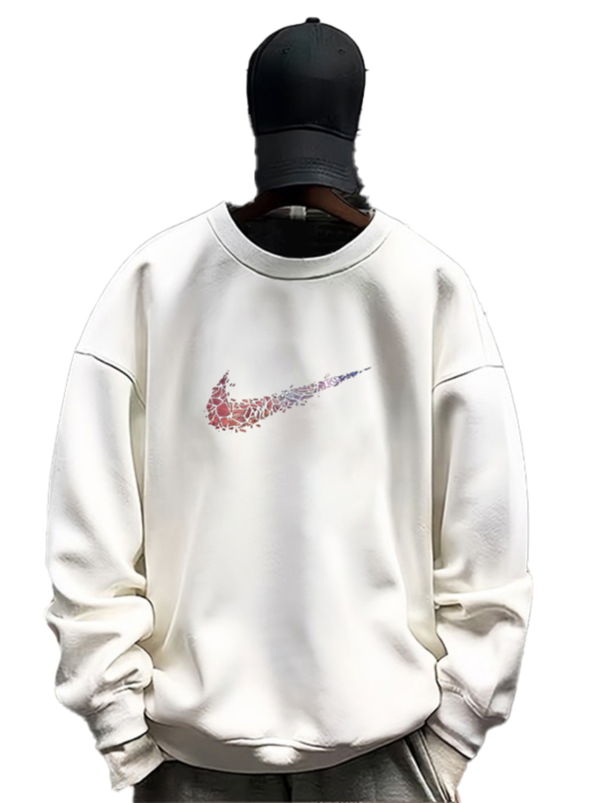 LIMITED TIME BRAND FOREIGN TRADE DISCOUNT ROUND NECK SWEATSHIRT HOODLESS PULLOVER MENS SPRING AND AUTUMN HIGH STREET TREND SPORTS TOP