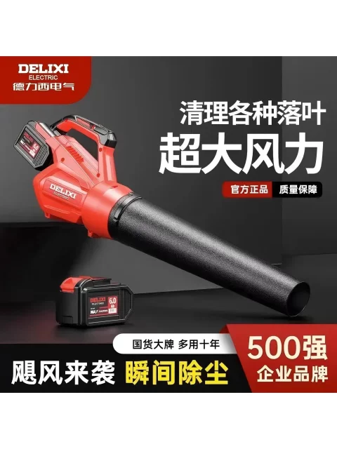 Delixi rechargeable blower powerful hair dryer high-power industrial electric storm gun blowing snow and dust removal