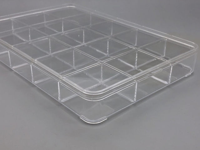 饰品收纳盒格盘透明亚克力格子分割盘珠宝首饰佛珠展示盒散珠配件