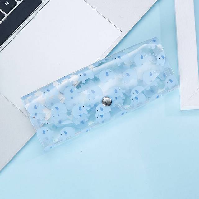 Cute cartoon Korean version of fresh transparent glasses box portable travel sunglasses sunglasses myopia glasses storage box