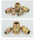 Hydraulic high-pressure oil pipe joints ink cone thread transition wire through 4 minutes 6 minutes 1 inch A-shaped mouth flat mouth