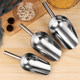 304 stainless steel sampling shovel multi-purpose spoon sampling shovel laboratory solid sampling large medium and small rice flour rock sugar shovel