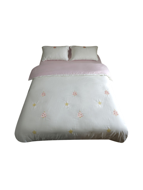 Pink Star Tree @ Cool 60-piece orchid-freshing tiny embroidery bed four-piece set summer sheet quilt cover bed cover new