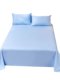 2025 new cotton four-season sky blue bed sheet pure pigment simple pure cotton skin-friendly light blue bed sheet
