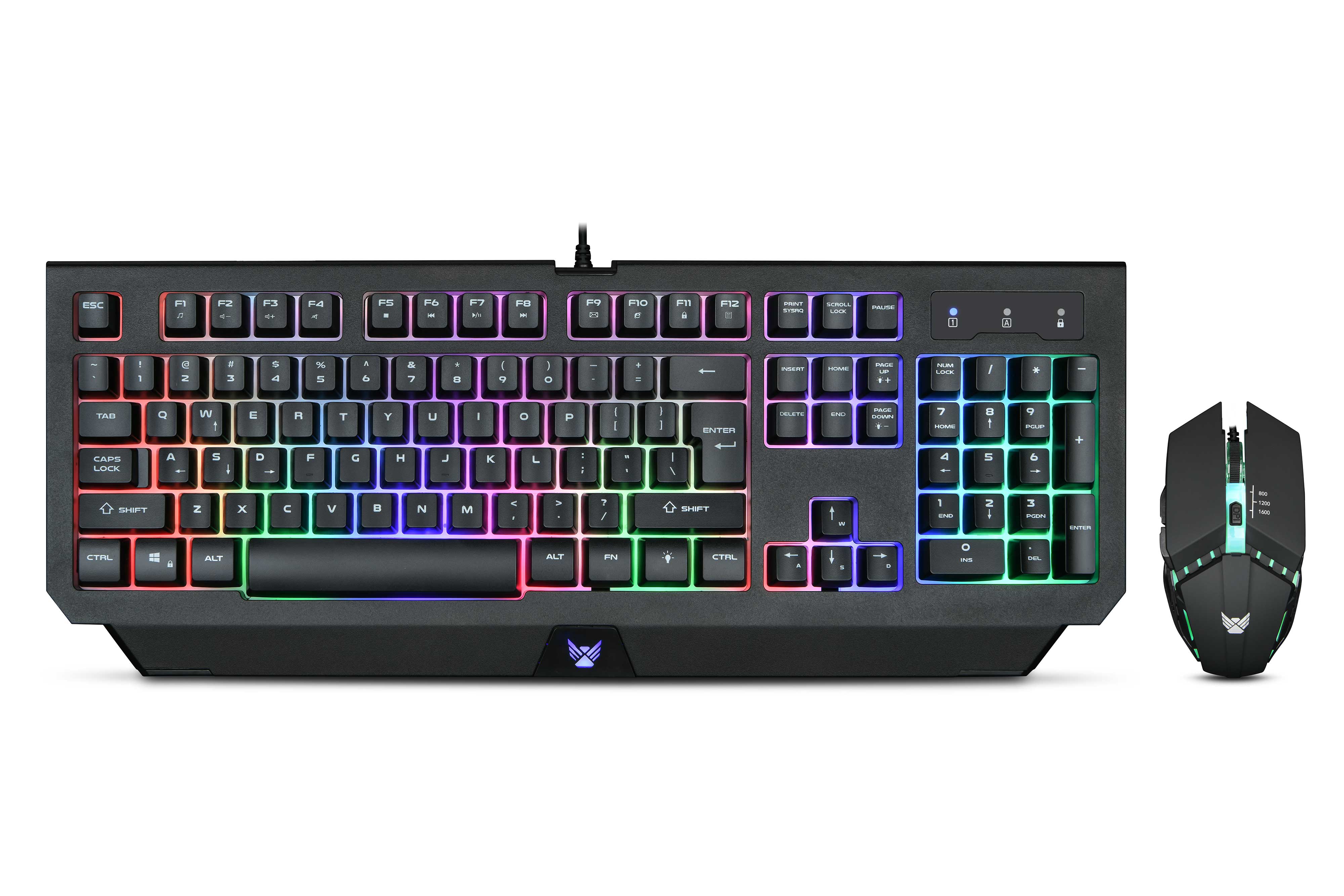 LANGSEN LT4000U U+U 키보드 및 마우스 세트 사무실 홈 게이밍 키보드 및 마우스 내구성 및 방수