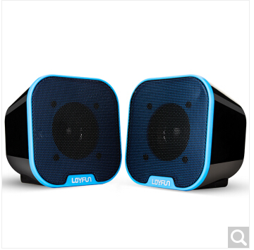 LOYFUN|LEFANG LF-807 데스크탑 컴퓨터 스피커 노트북 USB2.0 소형 오디오 노란색