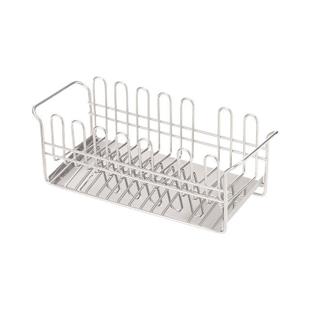 Japanese Frost Mountain 304 Stainless Steel Kitchen Sponge Drain Rack Countertop Storage Shelf Baisha Storage Shelf Cup Rack