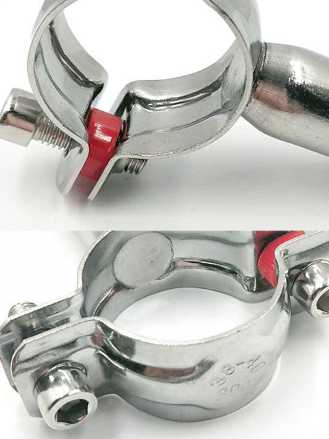 304 stainless steel welded pipe bracket clamp support pipe clamp support frame tube card PVC fixed pipe clamp clamp code