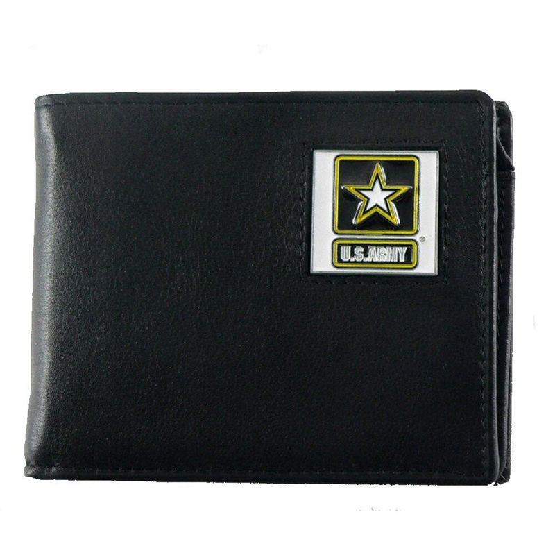미국  ARMY USMC USAF NAVY 기념 에디션 블랙 가죽 지갑 지갑 기본 매장 버전