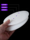 White pp round plastic board pe nylon perforated rubber plate custom hole ring hard plastic disk pad processing