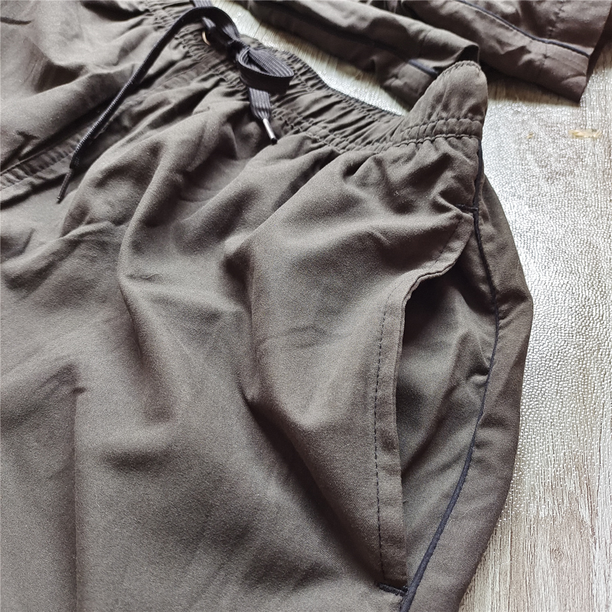 수출 컷 라벨 여름 밀리터리 그린 편안한 야외 캠핑 소년 반바지 비치 바지 파자마 바지 속옷 뚱뚱한 남자 5 점