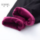 Keshang 2024 winter new leggings for women with velvet thickened feet pants high waist slim and versatile long pants make you look taller