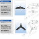 Conveyor accessories support parts two feet legs three claw legs 120 degree two feet half support assembly line tripod