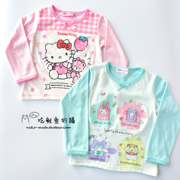 KT MELODY CARTOON SET 100-130 DAYS SINGLE GIRL SPRING AND AUTUMN CUTE LOUNGEWEAR PAJAMAS PANTS