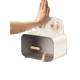 Taili bathroom tissue box without hole punching face towel storage box wall-mounted toilet roll paper storage rack toilet paper box