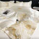 Summer 100S Lanjing Tiansi Four-piece Set High-end Silk Bed Sheet Silky Naked Sleeping Ice Silk Quilt Cover Bedding Sheets