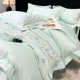 Advanced Class A 200 long velvet cotton four-piece set of cotton pure cotton flower embroidered quilt cover bed sheet new style bedding