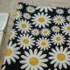 Classic black and white pillows, small daisy jacquard sofa, four-piece set of bed sheets, women's spring and autumn Nordic style fabric