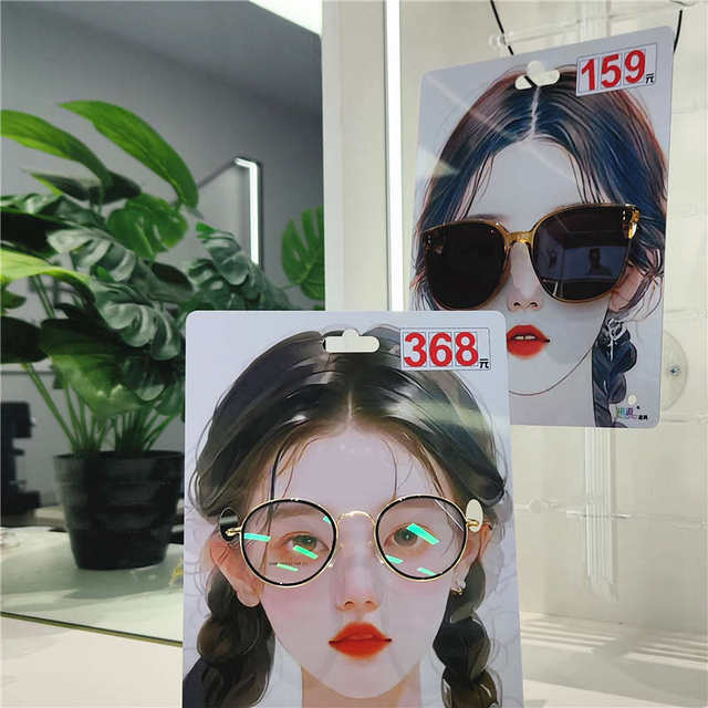 眼镜超市饰品店太阳镜眼镜展示架陈列道具帅哥美女头模装饰悬挂架