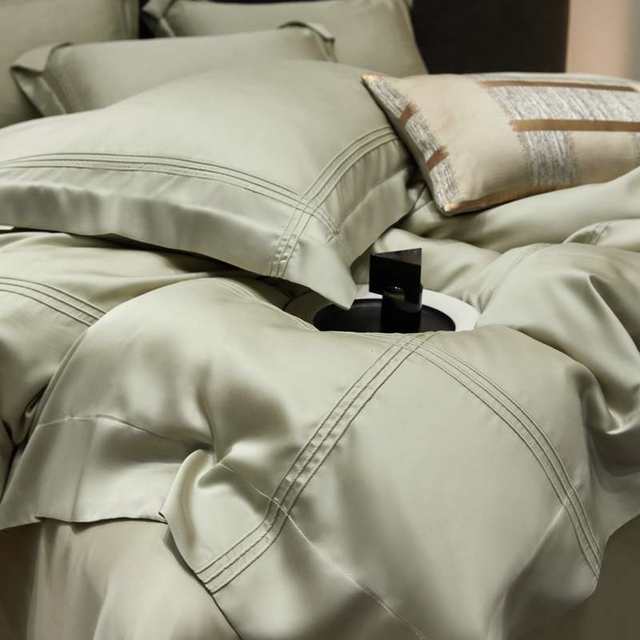 120 pieces of Tianshi 4 four-piece set of ice silk naked sleeping silk light luxury high-end bed sheets, quilt covers, home textiles and bedding