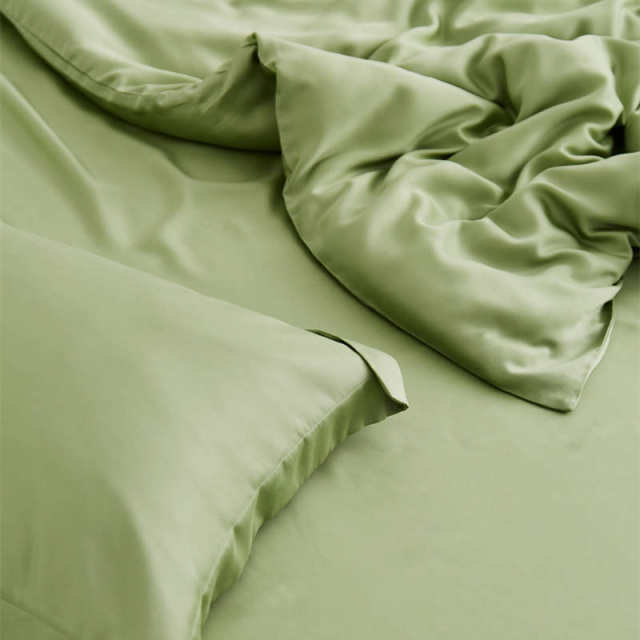 60 pieces of Tiansi four-piece set, simple solid color double-sided orchid essence Tiansi 100 lycel fiber bed sheet, bed sheet, sleep naked