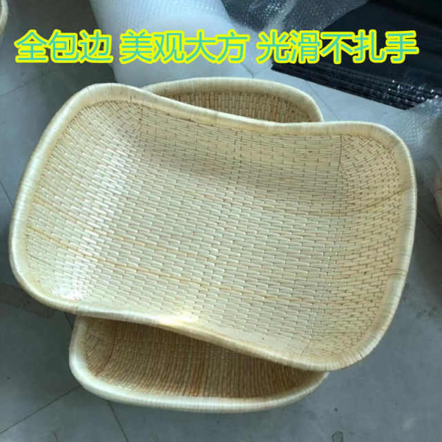 笸箩藤编柳编簸箕馒头筐板栗炒货食品卤菜现捞箩筐柳条筐收纳筐