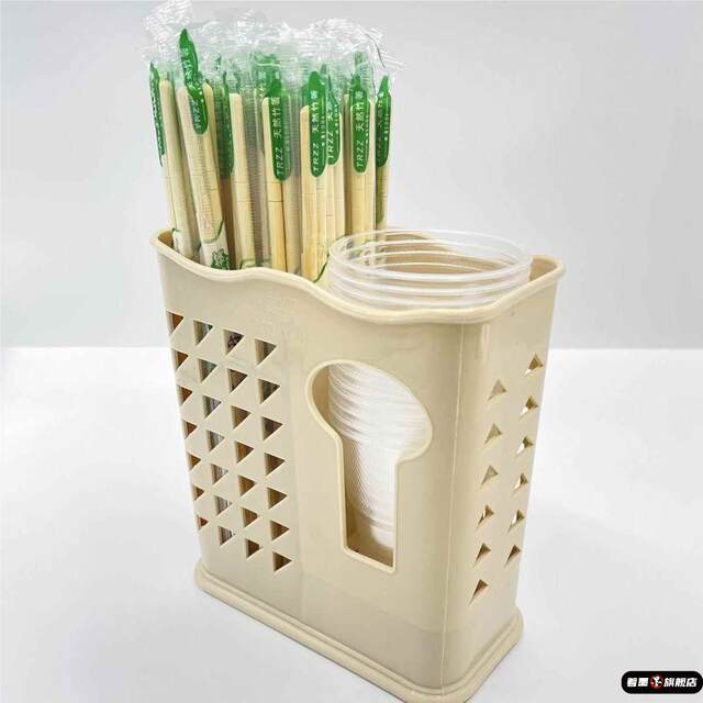 Chopstick pipe countertop ventilated breakfast restaurant rice noodle fast food restaurant special drain chopstick basket multi-function storage commercial