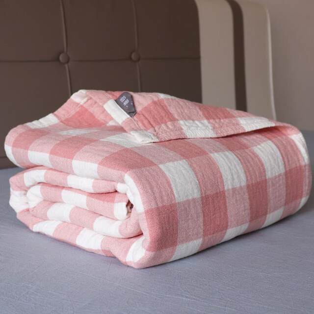 Pure cotton gauze towel quilt cotton towel blanket children's summer lunch break blanket bed linen three-layer blanket adult air conditioning blanket