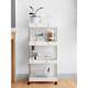 Seamless storage rack kitchen seasoning vegetable basket bathroom floor-standing gap multi-layer cart narrow-slit storage rack