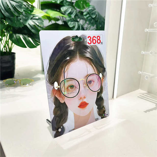 眼镜超市饰品店太阳镜眼镜展示架陈列道具帅哥美女头模装饰悬挂架