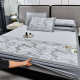 2025 new thickened ice silk cool mattress mattress three-piece set summer cool sheet summer cool mattress third-person air conditioning mat