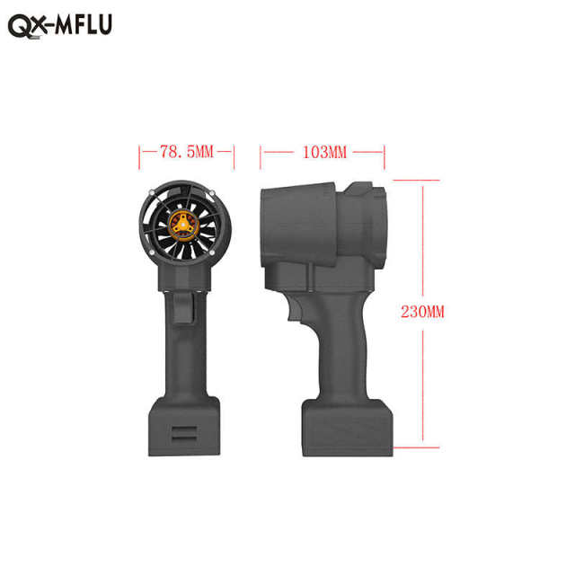 QX-MFLU64mm turbofan powerful handheld industrial power tool hair dryer snow removal dust blowing water