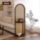 2025 rattan partition display screen entrance entrance door opposite door wall corner cabinet retro Chinese storage storage