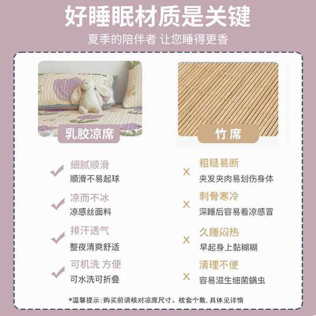 Cartoon latex mat three-piece set summer ice silk bed sheet baby children air conditioning mat pad washable 2025 new model