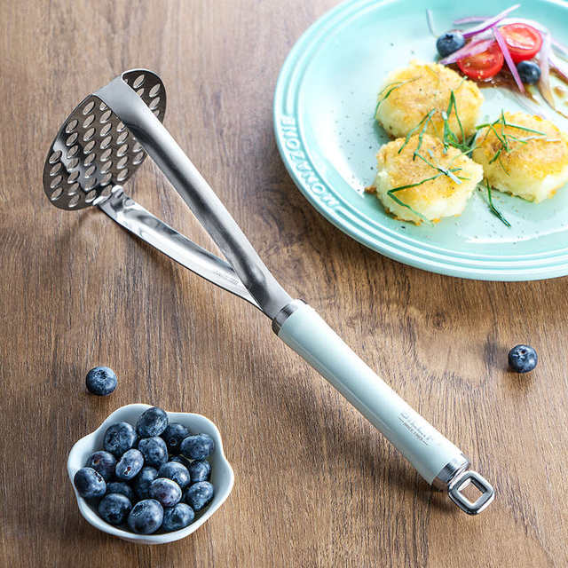 Stainless steel mashed potato scrubber baby food mashing machine home kitchen manual baby crushing tool