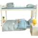 Student dormitory three-piece single bedding quilt full set one set of wash cotton sheets and quilt cover six-piece set