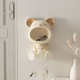 Key storage wall hanging violent bear ornaments entrance door creative cream style decoration housewarming gift