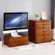 Solid wood desktop storage box office A4 file multi-layer large capacity storage cabinet wooden drawer type debris sorting cabinet